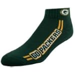 Green Bay Packers Green Low Cut Socks - Green 9-11 (Womens or Youth)