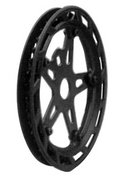 CHAINRING 1pc PYR 44T 1/2X3/32 W/DBL CHAINGUARD