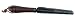 Hand Forged Narrow Garden Trowel with American Black Walnut handle Made in USA by Fisher Blacksmithi