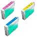 Amsahr T0681 Remanufactured Replacement Epson Ink Cartridges with 3 Color Ink Cartridges