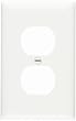 Pass & Seymour TP8WCP TradeMaster One-Gang One-Duplex Outlet Wall Plate, White, 10-Pack