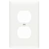Pass & Seymour TP8WCP TradeMaster One-Gang One-Duplex Outlet Wall Plate, White, 10-Pack