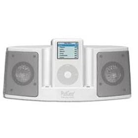 GEAR4 / PodGear HouseParty - Active stereo speaker system and sync/charge dock for iPod, iPod mini, nano and Shuffle