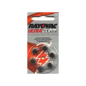 Rayovac Type 13 Hearing Aid Batteries (6 Pack)