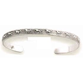 Sterling Silver Running Horse Cuff Bracelet