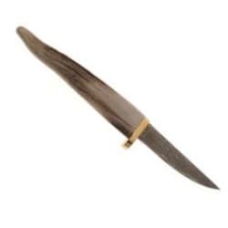 Argent Stag Couteaux-Point w hasard Couteau Damas / gaine