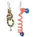 Pink Parrot® Birdy Squiggles® 7" Double Deal Combo 2-Pack Toys for Sm/Med Birds