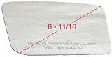 80-83 CHRYSLER CORDOBA MIRROR GLASS RH (PASSENGER SIDE), (6-11/16 Dg.), Convex (1980 80 1981 81 1982 82 1983 83) C471201 N/A