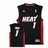 Miami Heat Chris Bosh Men's Black NBA Replica Jersey, Medium