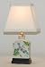 Small Violets Porcelain Accent Table Lamp
