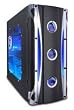 Aspire Black X-Cruiser Case ATX Mid-Tower Case with Clear Side, Front USB, Audio and Firewire Ports