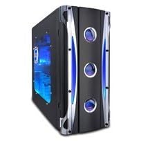 Aspire Black X-Cruiser Case ATX Mid-Tower Case with Clear Side, Front USB, Audio and Firewire Ports