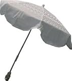  Broderie Anglaise  White Universal Clamp Buggy / Pram Parasol / umbrella