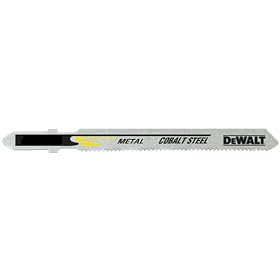 DEWALT DW3774-5 3-Inch 18TPI Medium Metal Cut Cobalt Steel T-Shank Jig Saw Blade (5-Pack)