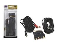 Belkin PC-DVD to TV Cable Kit, with S-Video Cable & Scart Adapter 10m