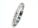 Platinum Diamond Engraved Band with Fine Millgrain Edge Size 8.5 Ct.tw 0.20