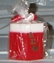 Delta Sigma Theta Short Hexagon Candle