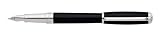 S.T. Dupont Elysee Black & Palladium Broad Point Fountain Pen - 410674B