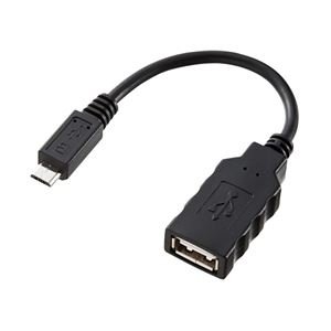 SANWA SUPPLY USB�ۥ����Ѵ������ץ������֥�(MicroB����-A�᥹) 10cm AD-USB18