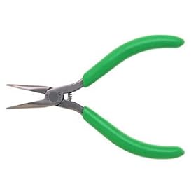 Xcelite Curved Chain Nose Plier, Serrated Jaw, 5 OAL by Xcelite