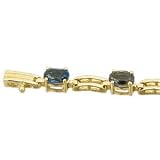 14K Yellow Gold Stunning London Blue Topaz Fashion Bracelet