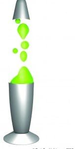 Liquid Motion Mood Light Lava Lamp in Various Colors (Green)
