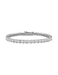 Diamond Tennis Bracelet : 14K White Gold â€" 4.00 CT Diamonds