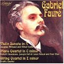 Faure: Berceuse in D; Sonata for violin No1