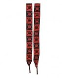 Outer Rebel Fashion Shoelaces- Black & Red Alternating Skull & Crossbones