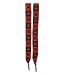 Outer Rebel Fashion Shoelaces- Wide Black & Red Alternating Skull & Crossbones