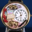 Whimsical Watches Unisex Stock Broker Gold Watch Watch G0610003