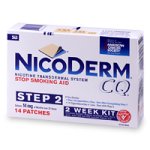 NicoDerm CQ Smoking Cessation Aid, Patch, Step 2 14 ea