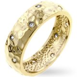 Ladies RINGS GOLD PLATED W CLEAR CZ