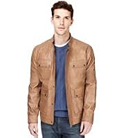 Autograph Leather 4 Pockets Jacket