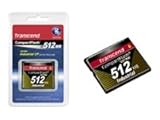 New TRANSCEND INFORMATION FLASH MEMORY CARD 512 MB 3.3 / 5 V 100X Fixed Dis ....