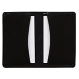Samsill Regal Leather Business Card Wallet, Holds 25 Cards of 2 x 3.5 Inches, Black (81220)