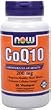 NOW CoQ10 Co-Enzyme Q10 200 mg - 60 Vegetarian Capsules