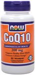 NOW CoQ10 Co-Enzyme Q10 200 mg - 60 Vegetarian Capsules