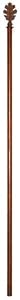 Bronze Oak Leaves Estate Flag Pole