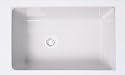 Rohl 6307-68 Single Bowl Undermount Fireclay Sink, Biscuit
