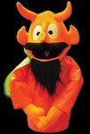 Devil blacklight puppet