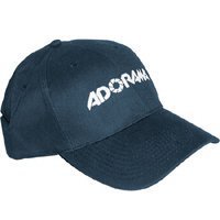 Adorama Photographer's Cap, Blue Cotton Twill Baseball Cap with Logo.