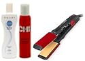 CHI Ceramic Flat Iron (Turbo 2"), Shine Infusion & BioSilk Shampoo