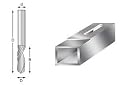 Amana 51402 1/4"Dx1/4"SHK SPIRAL O ALUMINUm