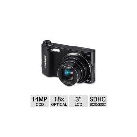 Digital Camera Stores Online 2013 : Samsung WB150F Long Zoom Smart Camera - Black (ECWB150FBPBUS) Cheap
