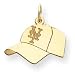 14K New York Mets Med Baseball Cap Charm