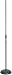 Tour Grade Round Base Microphone Stand, Black