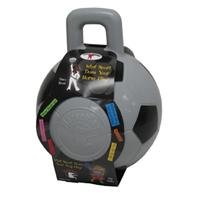 Image of SOCCER BALL, Color: GRAY; Size: 10 INCH (Catalog Category: Equine Treats & Toys:TREATS & TOYS)