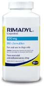 New Pfizer Rimadyl Rx Chewables 100 Mg X 180 Tabs For Inflammation Associated With Osteoarthritis Picture