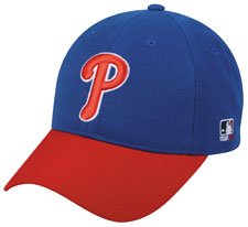 MLB ADULT Philadelphia PHILLIES Alternate Blue Hat Cap Adjustable Velcro TWILL